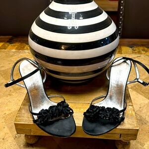 Dolce and Gabbana 3.5 inch heel in black satin